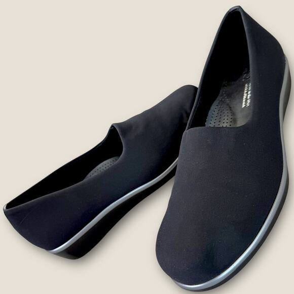 SAS Bliss Wedge Heel Pumps Tripad Comfort Shoes Slip On Casual Size 10.5 Black - Picture 1 of 13